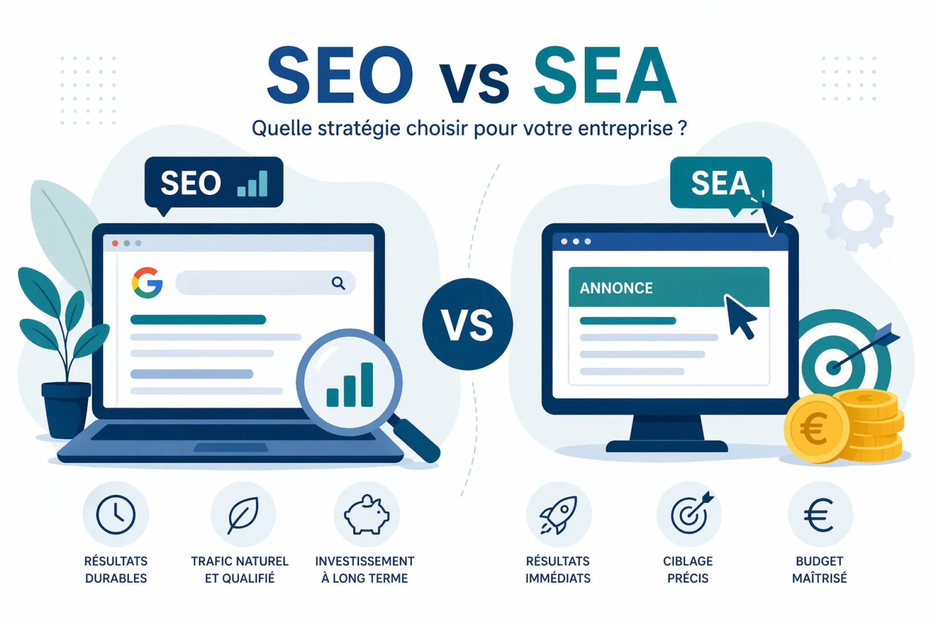 SEO vs SEA : quelle stratégie choisir pour votre entreprise ?
